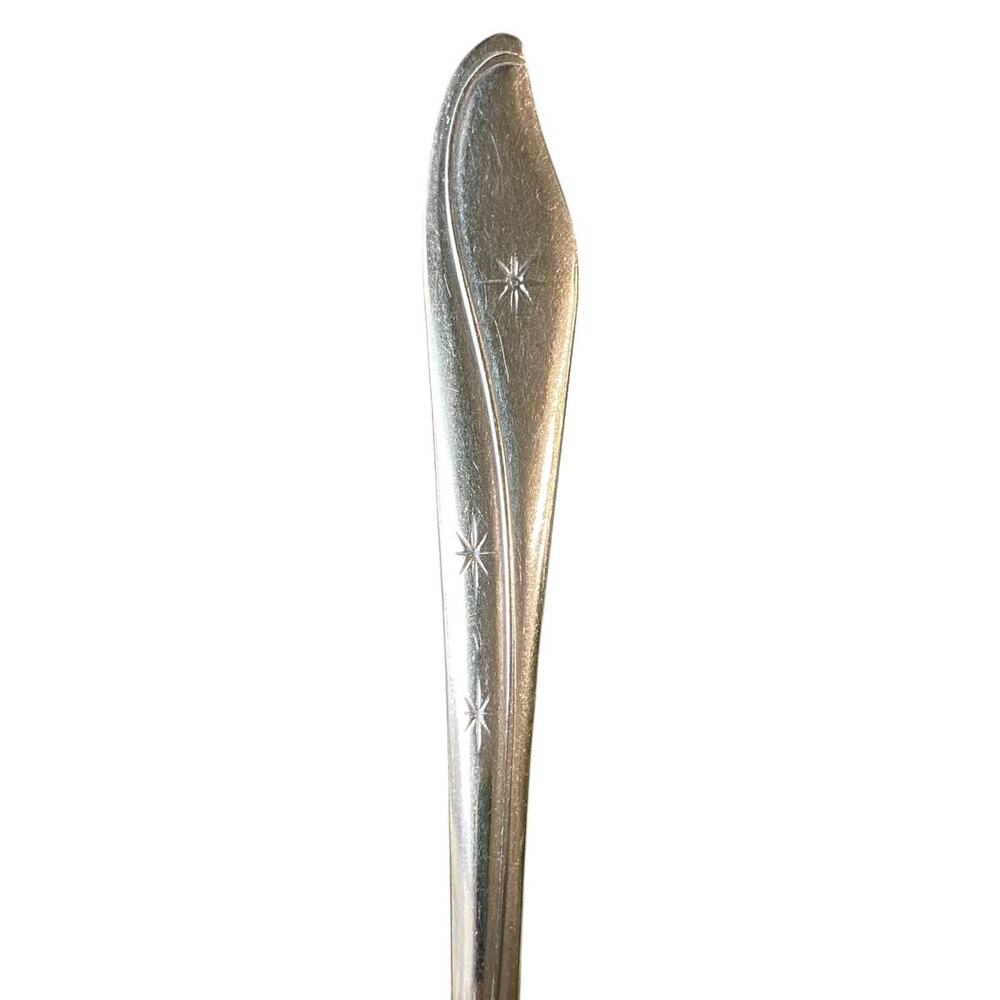 Vintage Atomic UTI53 by Utica Fork Stainless Flatware Glossy USA Starburst